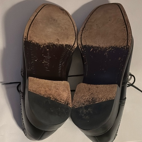 Cole Haan‎ black leather wing tip lace up dress shoes style C07964 9 1/2M - Picture 7 of 10